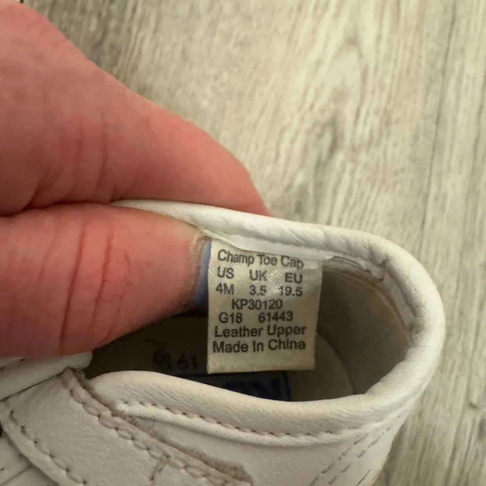 Keds White Baby Walker Shoes T-Strap Design